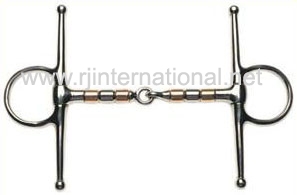 full cheek snaffle bit with roller in very good quality