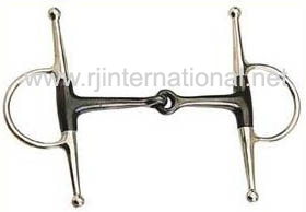 full cheek snaffle bit in black iron mouth very good quality