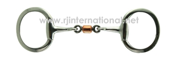 Brand New Eggbutt Ring Snaffle Bit With Copper Roller Horse Tack English Bit